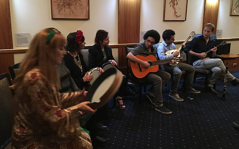 Silk Roads Collective performing at University of Melbourne July 2019